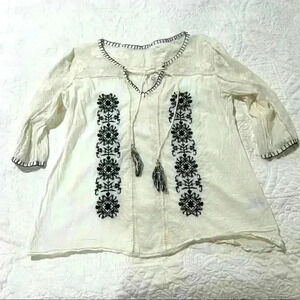 Bila‎ Peasant Blouse Size Small